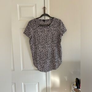 Ann Taylor Medium Cheetah Work Blouse